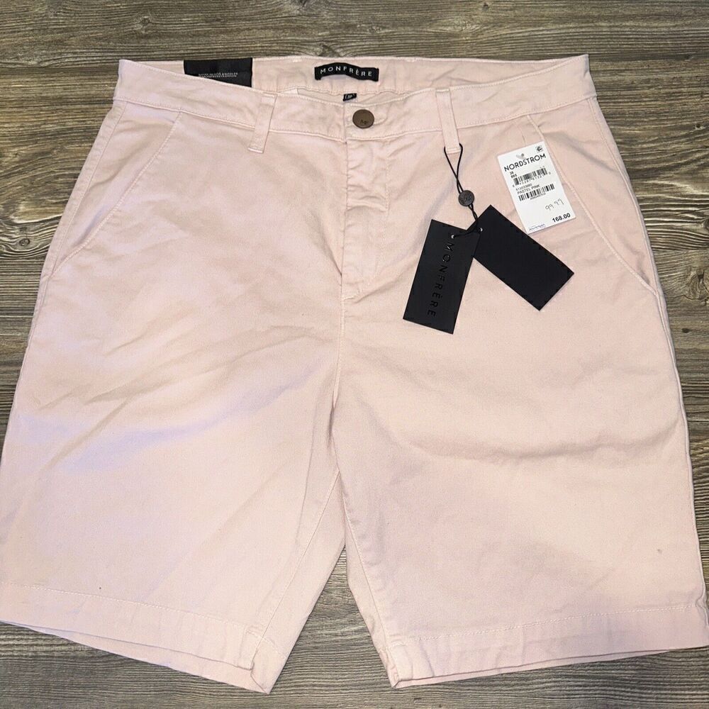 Monfrere Cruise Pastel Pink Chino Shorts. Size 36. NWT. $168.00. Y